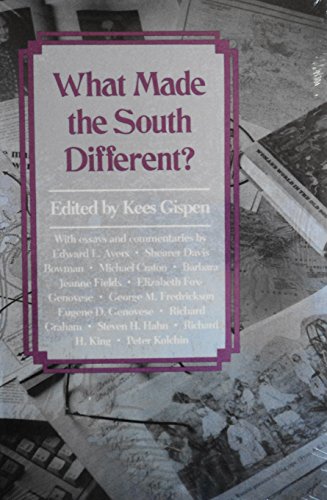 Imagen de archivo de What Made the South Different?: Essays and Comments (Chancellor's Symposium on Southern History Series) a la venta por HPB Inc.