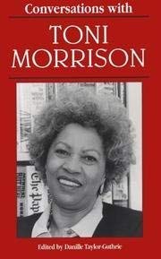 Imagen de archivo de Conversations with Toni Morrison a la venta por Better World Books