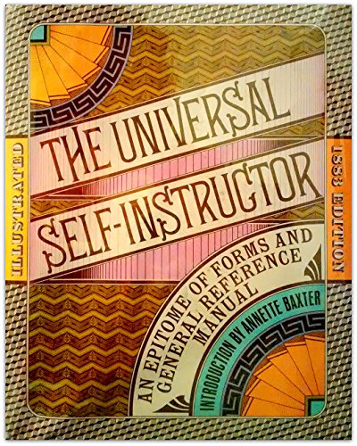 9780878060078: Title: The Universal selfinstructor and manual of general