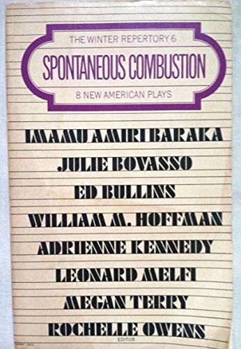 Stock image for Spontaneous Combustion 8 new American Plays for sale by Montclair Book Center