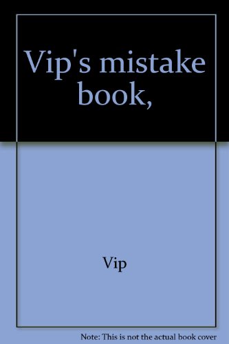 Vip's mistake book, (9780878070107) by Vip; Virgil Partch