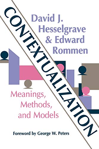 Stock image for Contextualization: Meanings, Methods and Models for sale by ThriftBooks-Atlanta