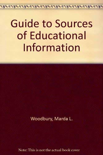 Stock image for A Guide to Sources of Educational Information for sale by Better World Books