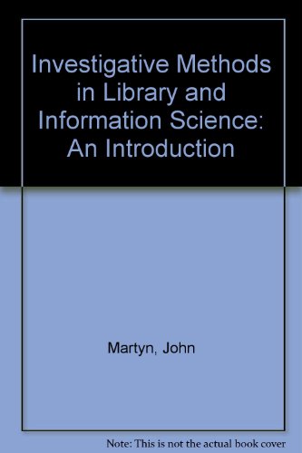 Investigative Methods in Library and Information Science: An Introduction