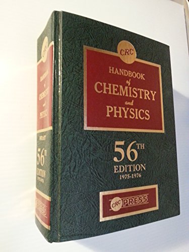 Beispielbild fr Crc Handbook of Chemistry and Physics 55ED zum Verkauf von BooksRun
