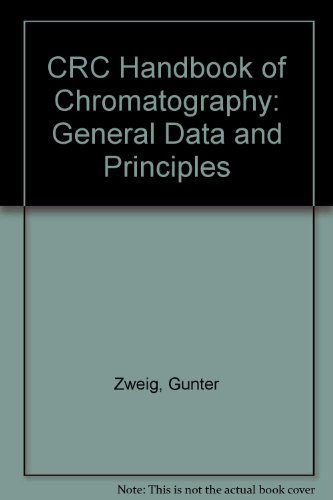 Imagen de archivo de CRC Handbook of Chromatography: General Data and Principles a la venta por Better World Books