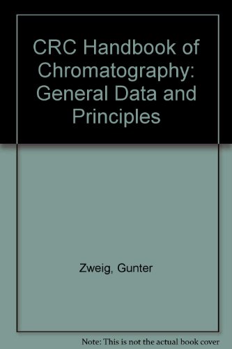 9780878195626: CRC Handbook of Chromatography: General Data and Principles