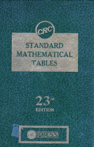 Beispielbild fr Standard Mathematical Tables zum Verkauf von HPB Inc.