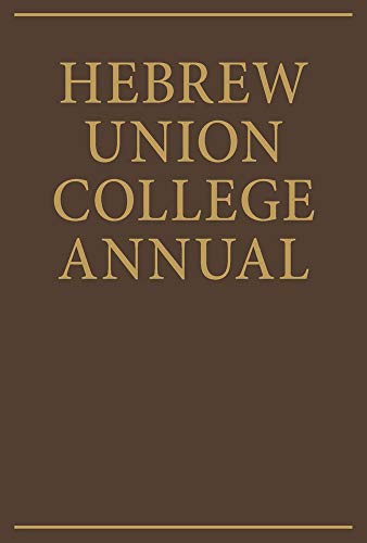 Beispielbild fr Hebrew Union College Annual Volume 76 (Volume 76) zum Verkauf von HPB-Ruby