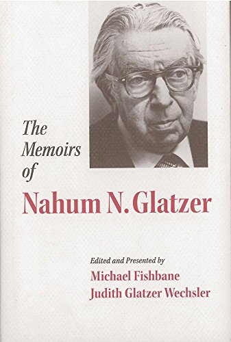 Beispielbild fr The Memoirs of Nahum N. Glatzer zum Verkauf von SecondSale