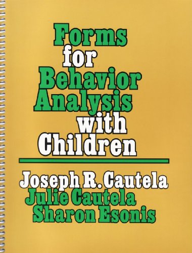 Imagen de archivo de Forms for Behavior Analysis With Children a la venta por SecondSale