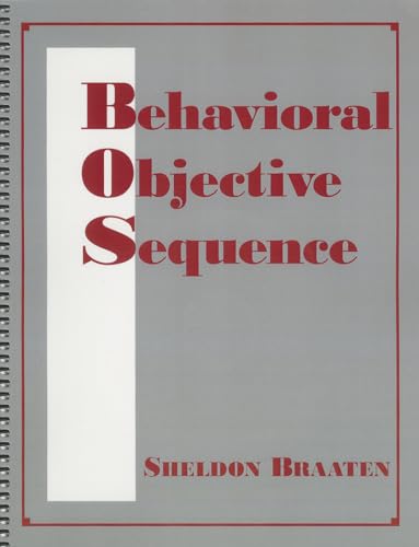 Stock image for Behavioral Objective Sequence: Assessment Manual [With CDROM] for sale by ThriftBooks-Dallas