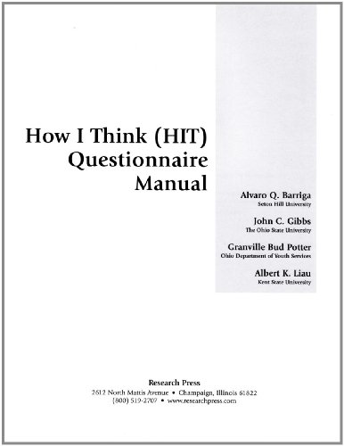 Stock image for How I Think: (Hit) Questionnaire (Mixed media product) for sale by Revaluation Books