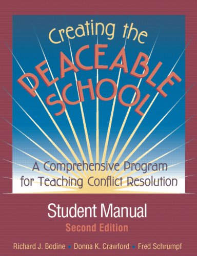 Beispielbild fr Creating the Peaceable School: A Comprehensive Program for Teaching Conflict Resolution zum Verkauf von ThriftBooks-Dallas