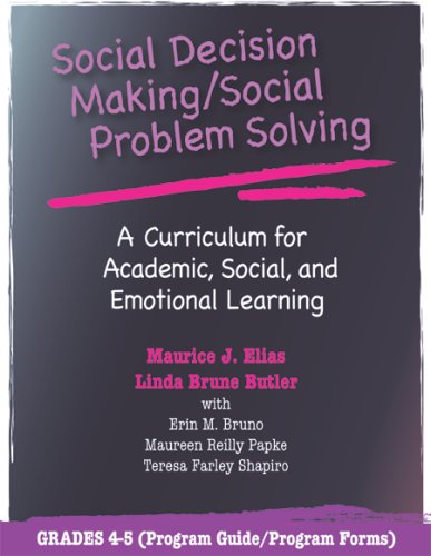 Imagen de archivo de Social Decision Making/Social Problem Solving: A Curriculum for Academic, Social, and Emotional Learning: Grades 4-5 a la venta por ThriftBooks-Dallas