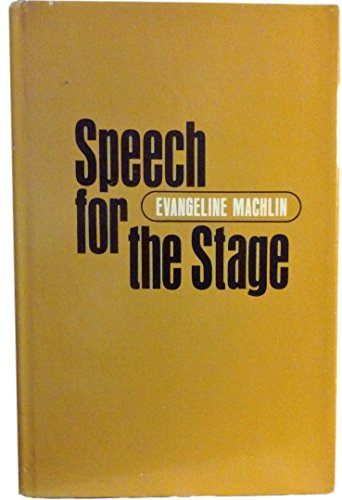 Stock-Bild f�r Speech for the stage