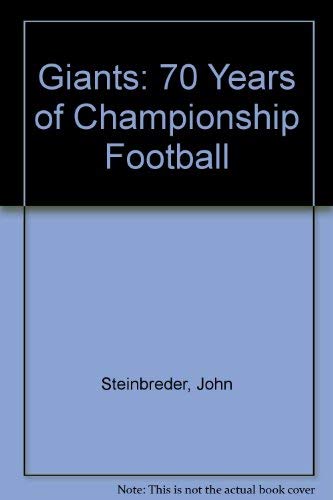 Stock image for GIANTS 70 Years of Championship Football for sale by Janet McAfee
