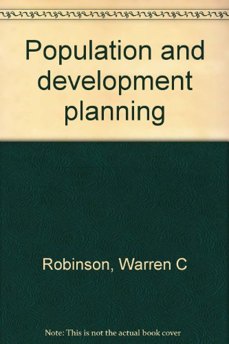 Beispielbild fr Population and Development Planning zum Verkauf von Zubal-Books, Since 1961