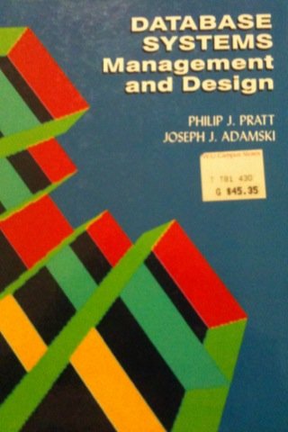 Imagen de archivo de Database systems: Management and design a la venta por HPB-Red