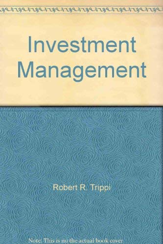 Investment management: Decision support and expert systems (9780878354511) by Trippi, Robert R