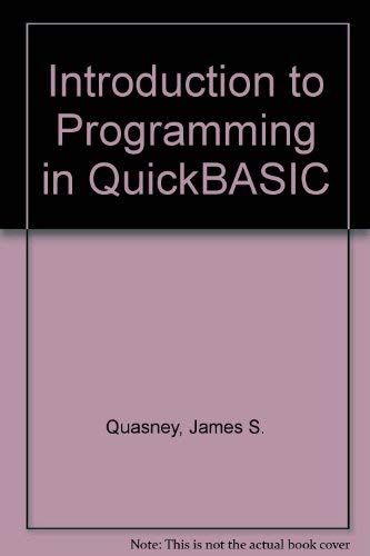Imagen de archivo de Programming in QuickBASIC a la venta por ThriftBooks-Dallas