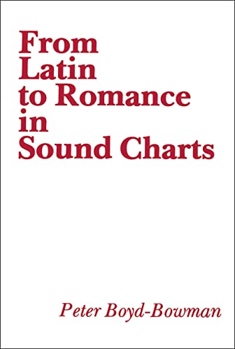 Beispielbild fr From Latin to Romance in Sound Charts zum Verkauf von Better World Books