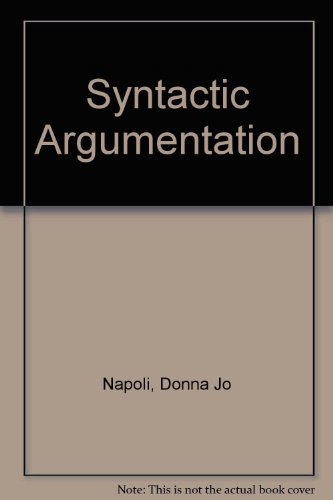 Stock image for SYNTACTIC ARGUMENTATION for sale by Russ States