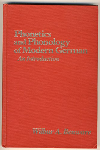 9780878401932: Phonetics and Phonology of Modern German: An Introduction