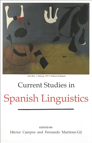 Stock image for Current Studies in Spanish Linguistics (Not In A Series) for sale by Books Unplugged