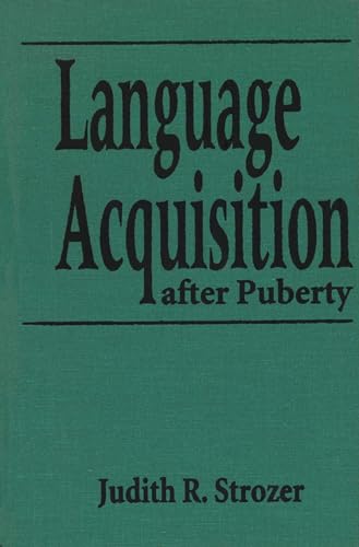 Stock image for Language Acquisition After Puberty for sale by Kennys Bookshop and Art Galleries Ltd.