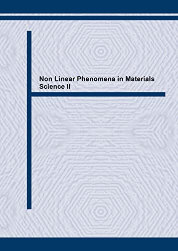 Nonlinear Phenomena in Materials Science: II (9780878496358) by Martin, G.