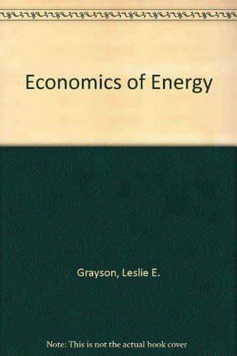 Stock image for Economics of Energy for sale by medimops