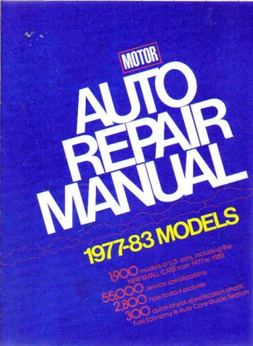 Beispielbild fr Motor Auto Repair Manual, 1977-1983 Models zum Verkauf von ThriftBooks-Dallas