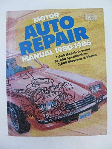 Stock image for Motor Auto Repair Manual -- 1980-1986 -- 49th Edition -- 1,900 Models Covered / 55,000 Specifications / 2,500 Diagrams and Photos for sale by gigabooks