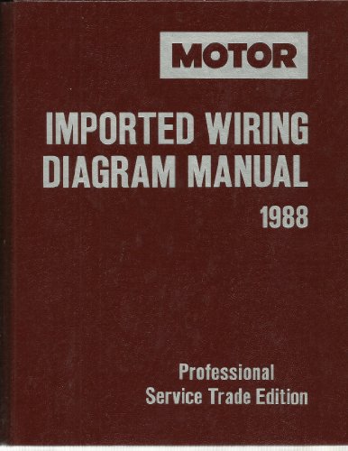 Imagen de archivo de Motor Imported Wiring Diagram Manual 1988 a la venta por RPL Library Store