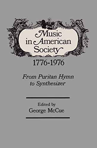 Stock image for Music in American Society 1776-1976 for sale by Revaluation Books