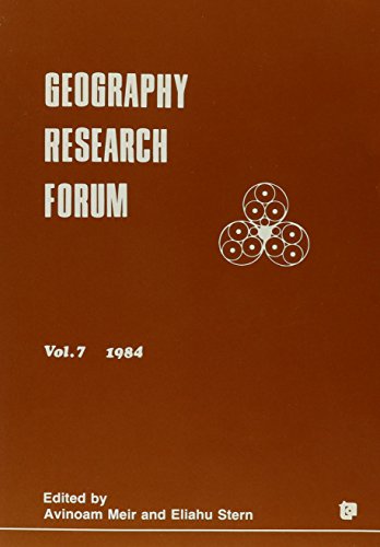 Imagen de archivo de Geography Research Forum/Volumes 2-6, 1980-1983 (v. 7) a la venta por Bookmonger.Ltd