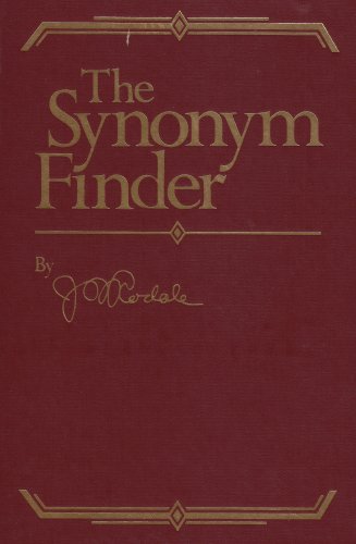 Beispielbild fr The Synonym Finder zum Verkauf von Dunaway Books