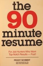 Stock image for The 90-Minute Resume: A New Approach to Putting Yourself on Paper for sale by SecondSale