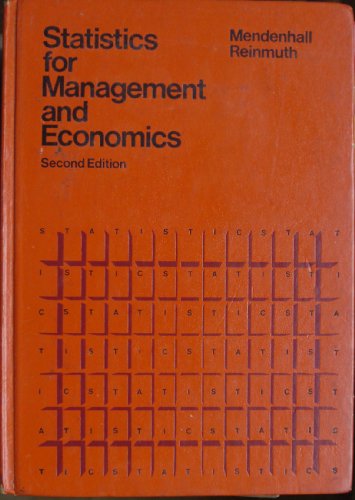 9780878720583: Statistics for management and economics