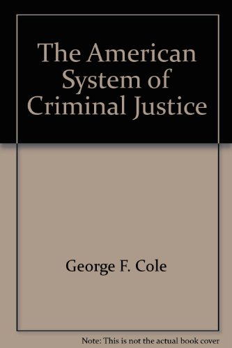 Stock image for The American system of criminal justice for sale by HPB-Red