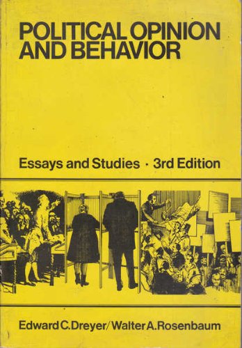 9780878721009: Political Opinion and Behavior: Essays and Studies