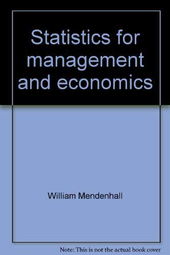 Stock image for Statistics for Management and Economics for sale by Better World Books