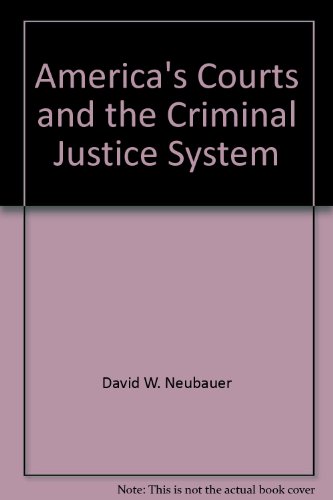 Imagen de archivo de America's Courts and the Criminal Justice System a la venta por ThriftBooks-Atlanta