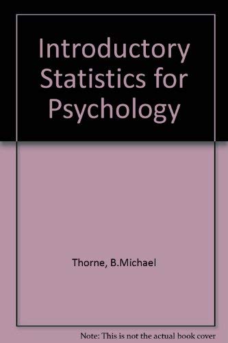 Stock image for Introductory Statistics for Psychology for sale by HPB-Ruby