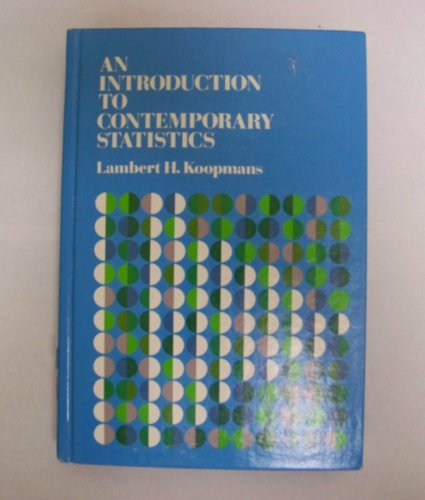 Imagen de archivo de An introduction to contemporary statistics a la venta por Wonder Book