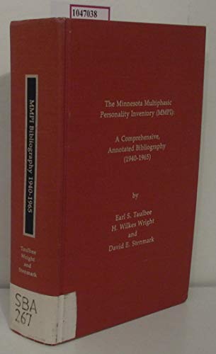 Imagen de archivo de The Minnesota Multiphasic Personality Invetory (MMPI): A Comprehensive, Annotated Bibliography: (1940-1965) a la venta por HPB-Red