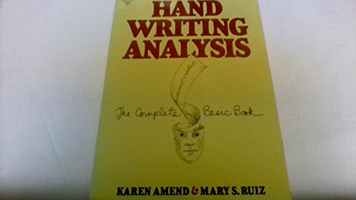 Stock image for Handwriting Analysis the Complete Basic Book for sale by Navalperson Books and More from Bob