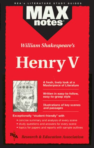 Beispielbild fr Henry V (MAXNotes Literature Guides) zum Verkauf von Wonder Book