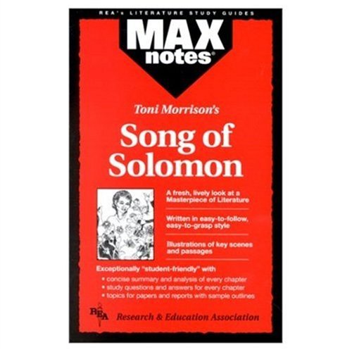 Imagen de archivo de Song of Solomon (Maxnotes Literature Guides) a la venta por ThriftBooks-Dallas